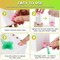 2025 New Paint Brush Cleaner, Upgraded 4-in-1 Brush Holder with Palette, Brush Rinser for Acrylic Paint Water Dispenser Washer Painting Station for kids Paintbrush Cleaner Watercolor Accessories(Pink)